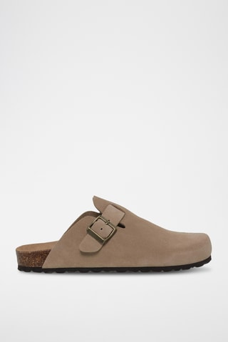 Sabots en cuir - Beige