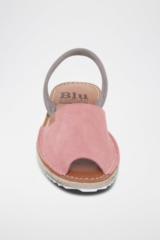 Sandales en cuir Blusandal - Rose et gris