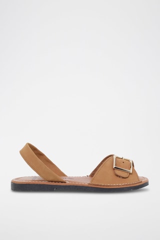 Sandales en cuir Avarca Menorquina - Noir et marron