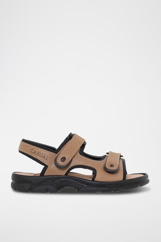 Sandales en cuir - Marron
