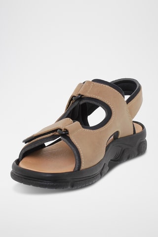 Sandales en cuir - Marron