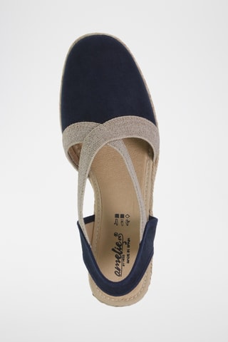 Espadrilles compensées - Bleu marine