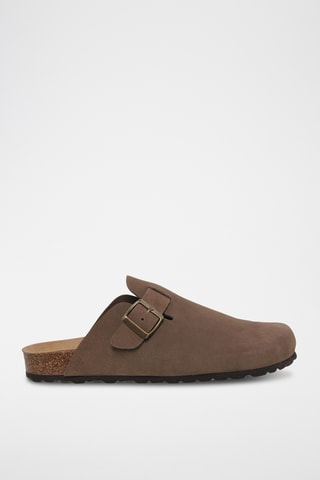 Sabots en cuir - Beige