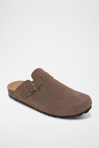 Sabots en cuir - Beige