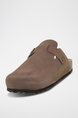 Sabots en cuir - Beige