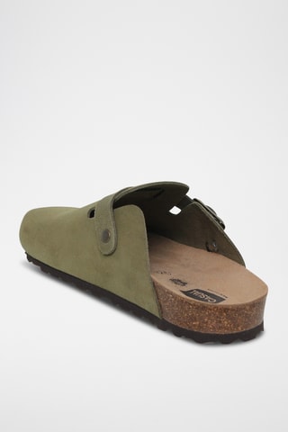 Sabots en cuir - Kaki