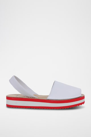 Sandales avarca plateformes en cuir - Blanc