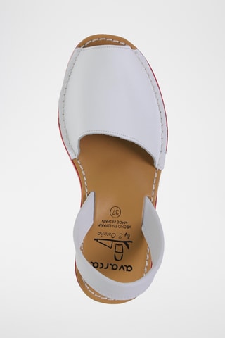 Sandales avarca plateformes en cuir - Blanc