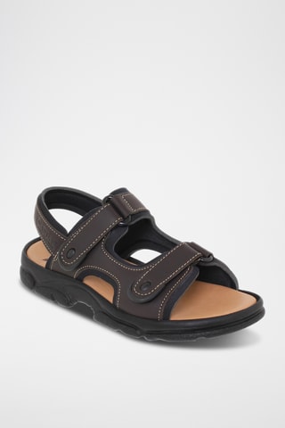 Sandales en cuir - Marron