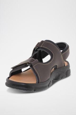 Sandales en cuir - Marron