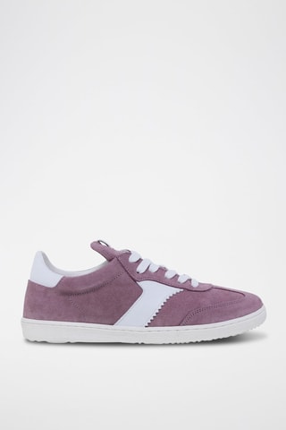 Baskets en cuir  Exodo - Blanc et rose