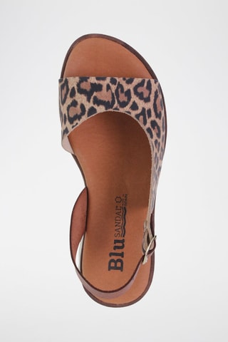 Sandales plateformes en cuir  Blusandal - Noir