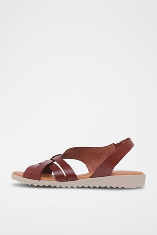 Sandales en cuir  Blusandal - Marron