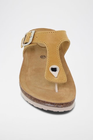 Sandales en cuir  Blusandal - Jaune et marron