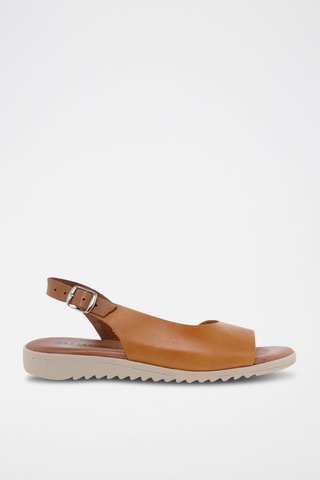 Sandales en cuir  Blusandal - Jaune et marron