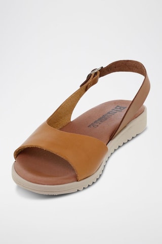 Sandales en cuir  Blusandal - Jaune et marron