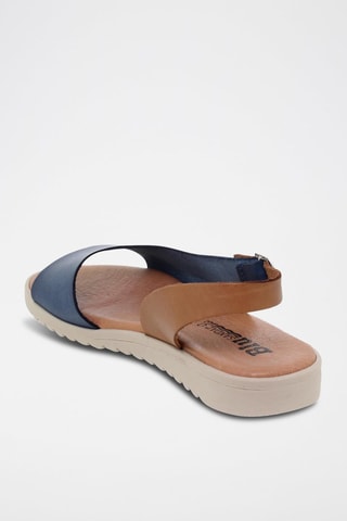 Sandales en cuir  Blusandal - Bleu et marron