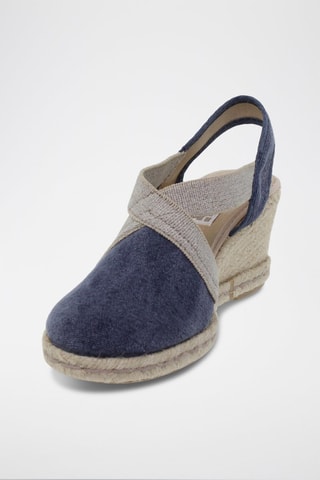 Espadrilles compensées  Blusandal - Beige et bleu
