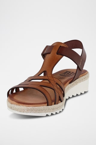 Sandales en cuir - Marron