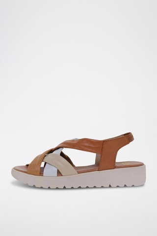 Sandales en cuir - Multicolore
