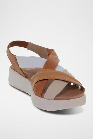Sandales en cuir - Multicolore