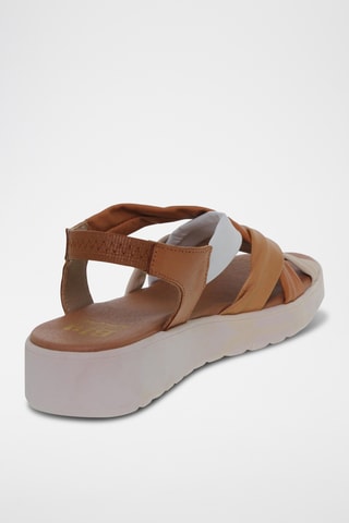 Sandales en cuir - Multicolore