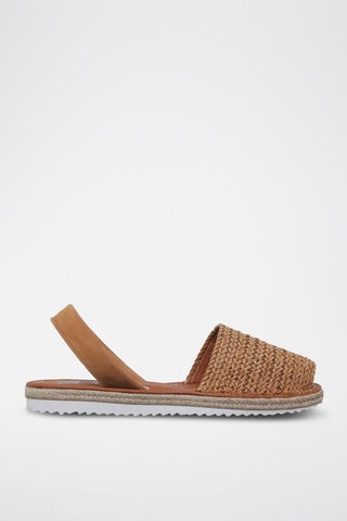 Sandales en cuir Avarca Menorquina - Beige et marron