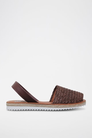Sandales en cuir Avarca Menorquina - Beige et marron