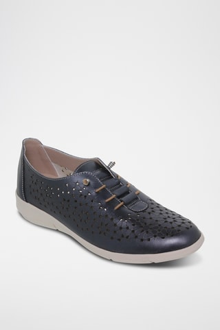 Baskets en cuir - Bleu
