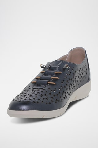 Baskets en cuir - Bleu