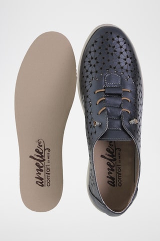 Baskets en cuir - Bleu