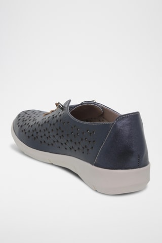 Baskets en cuir - Bleu