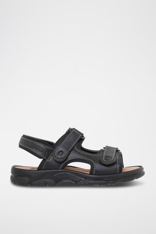 Sandales en cuir - Noir