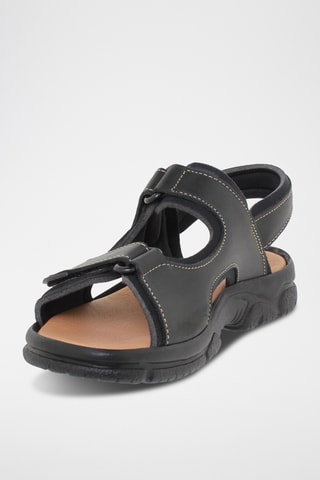Sandales en cuir - Noir