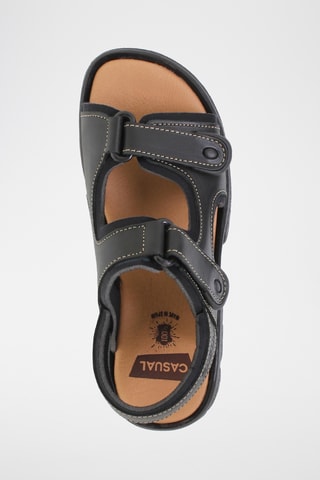 Sandales en cuir - Noir