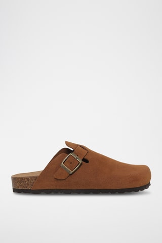 Sabots en cuir - Orange