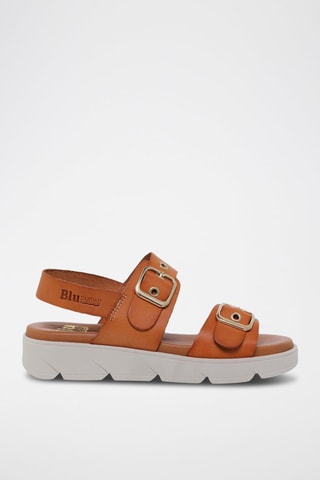 Sandales en cuir  Blusandal - Marron
