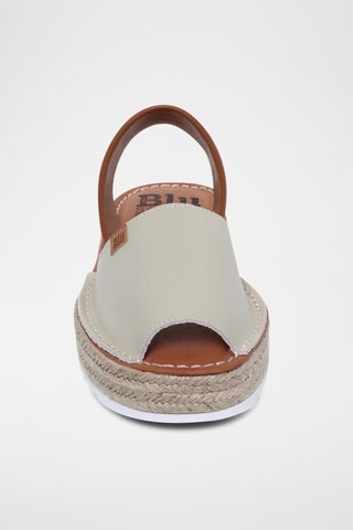 Sandales avarca plateformes en cuir - Beige