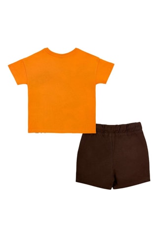 T-shirt en Bermuda Banana Records - Bruin en oranje