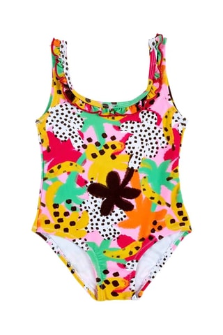 Maillot 1 pièce Banana Records - Rose