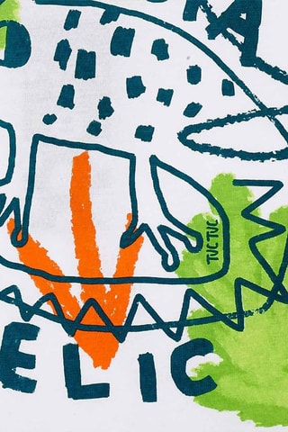 T-shirt - Blanc et vert