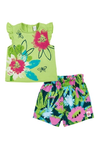 T-shirt en Short Tropadelic - Groen
