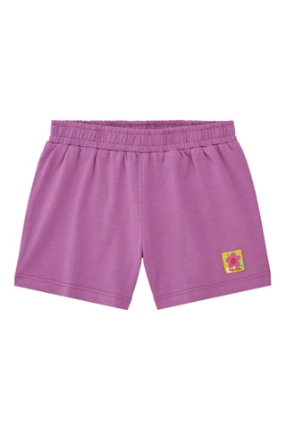 Geknoopt T-shirt en Short Vacay Feelings - Geel