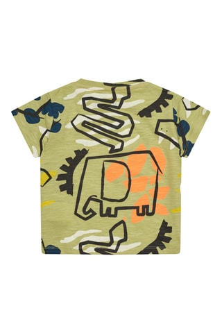T-shirt Say Cheese - Groen