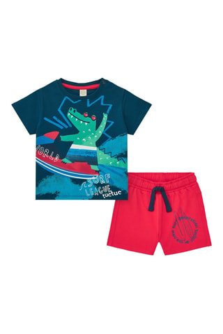 T-shirt en Short Beach Squad - Blauw