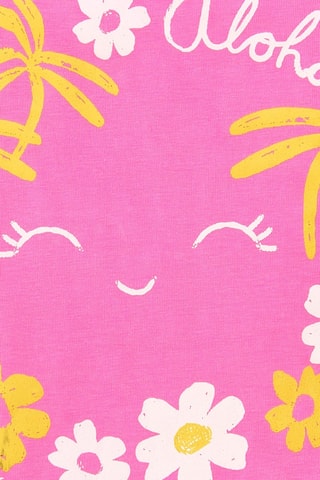 T-shirt Laguna Beach - Fuchsia - Roze