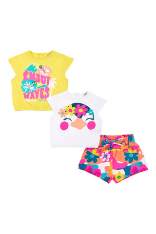 2 T-shirts en Short Laguna Beach - Wit - Wit