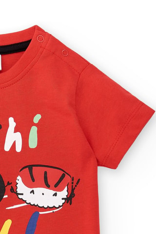 T-shirt Hey Sushi - Rood