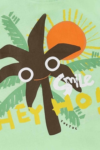 T-shirt Banana Records - Groen