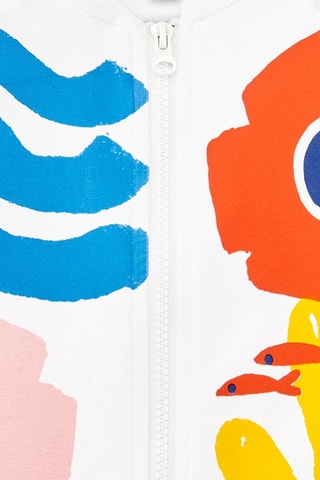 Sweat - Blanc, rouge, bleu et jaune